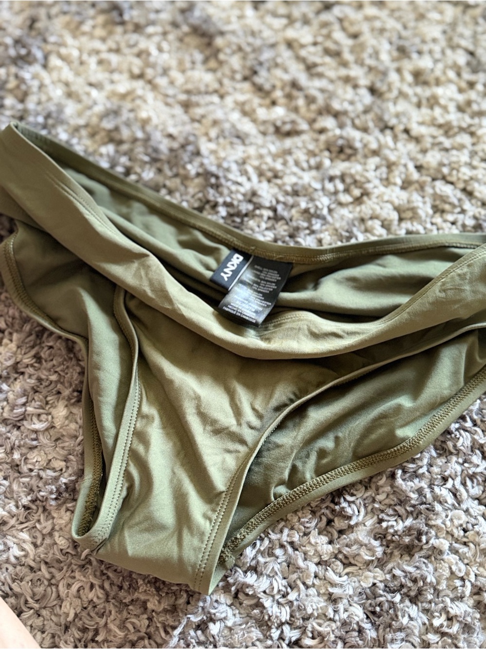 DKNY Olive Green Women's Bikini Bottoms